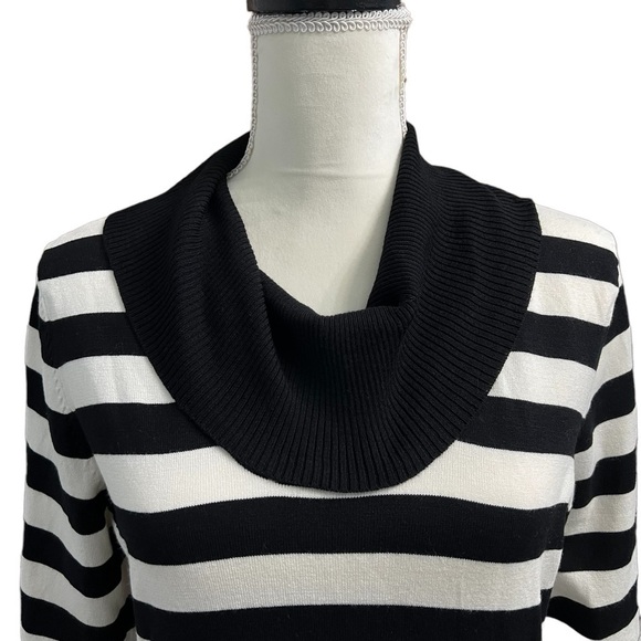 INC International Concepts (NWT) Striped Cowl Neck Sweater Size Large - Picture 2 of 8
